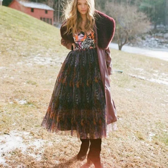 Hutch Anthropologie Shana Dress Tulle Dress - Picture 2 of 6